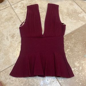 Ronny Kobo peplum top